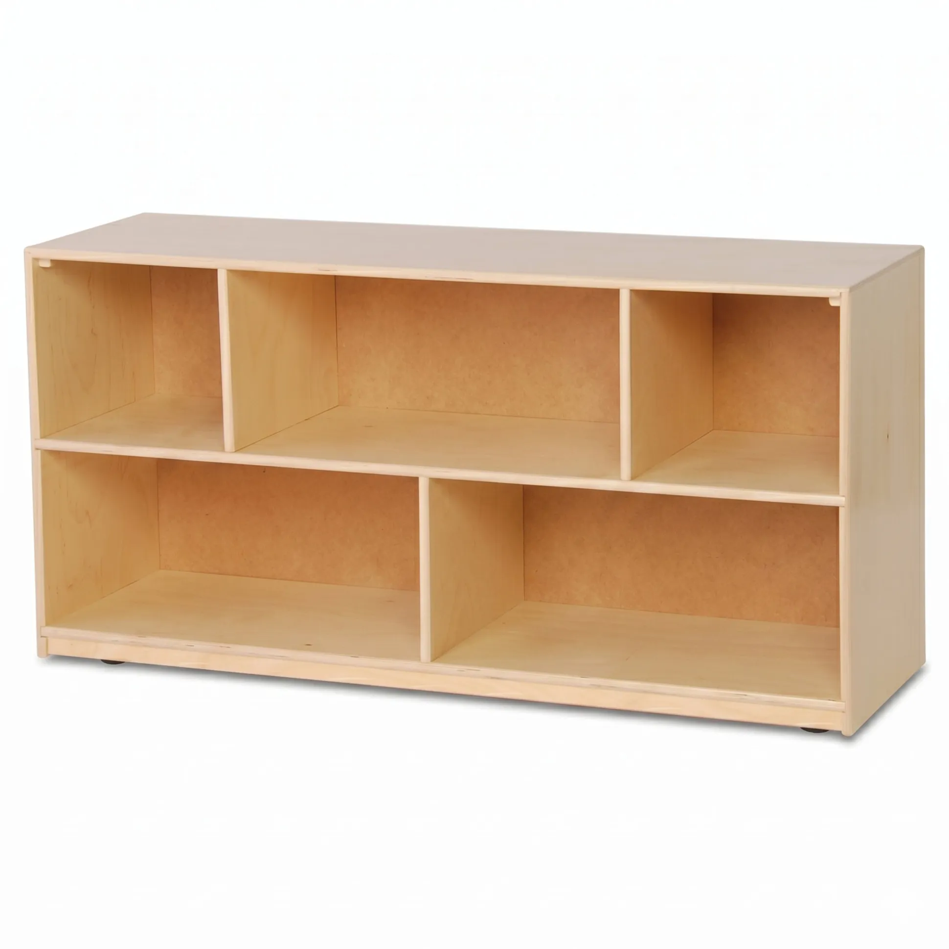 Birch Mobile Storage Unit with 5 Compartments | 24" H.