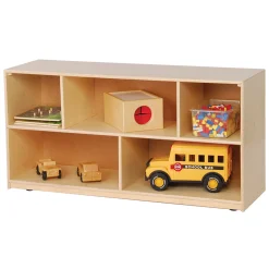 Birch Mobile Storage Unit with 5 Compartments | 24" H.