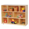 Birch Mobile Storage Unit with 8 Compartments | 36" H.