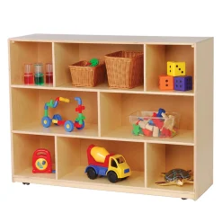 Birch Mobile Storage Unit with 8 Compartments | 36" H.