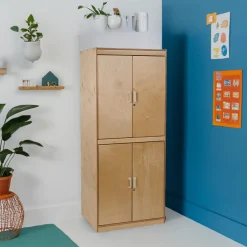 Birch Tall Lockable Teacher Storage Cabinet | Classroom Organization