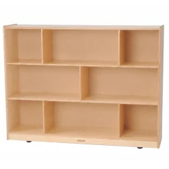Birch Three-Level Tall Storage Unit | Eco-Friendly with 8 Compartments