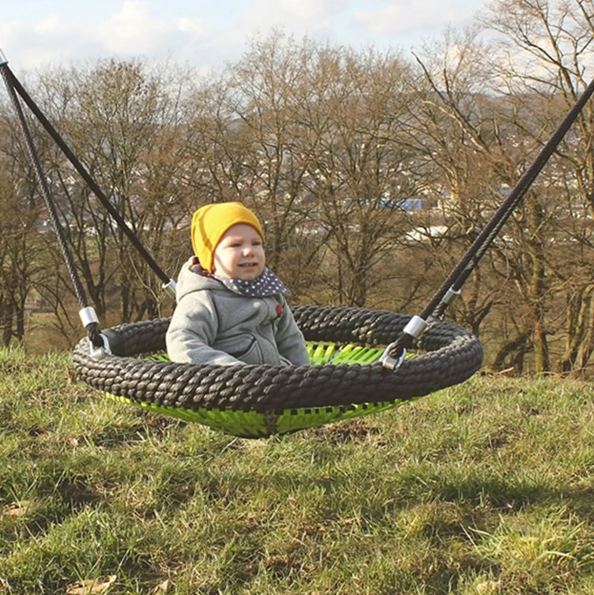 Bird Nest Swing | Comfortable Net Swing for Ages 5-12