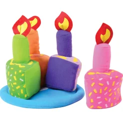 Birthday Cake 9-Piece Play Set | Soft Fabric Cake with Removable Slices, Candle, and Plate