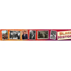 Black History Photo Border Bulletin Board Trimmer – Set of 12