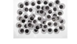Black Round 15mm Wiggle Eyes