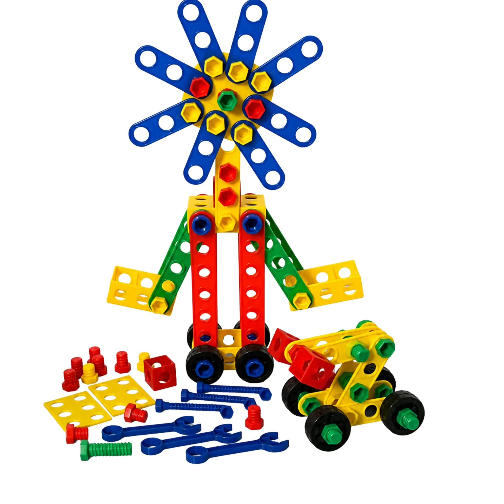 Brightly Colored Nuts & Bolts Construction Builders – Fine Motor & STEM Skill Set