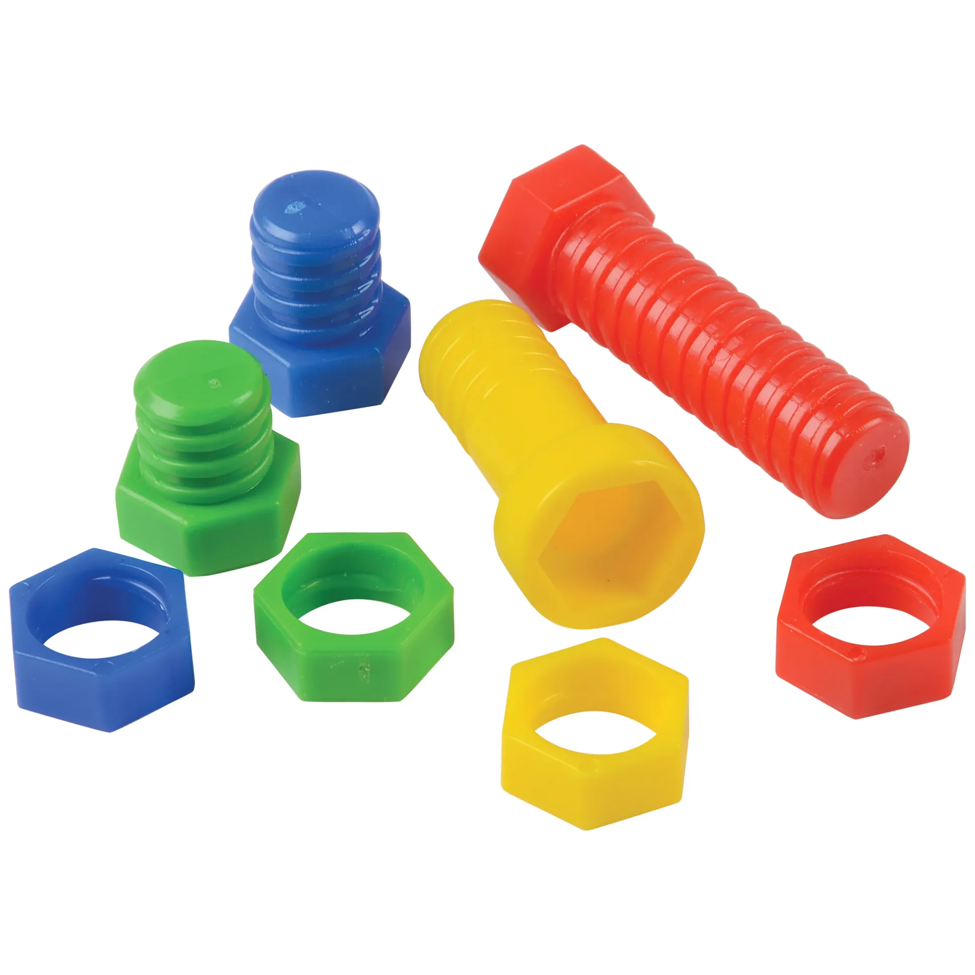 Brightly Colored Nuts & Bolts Construction Builders – Fine Motor & STEM Skill Set