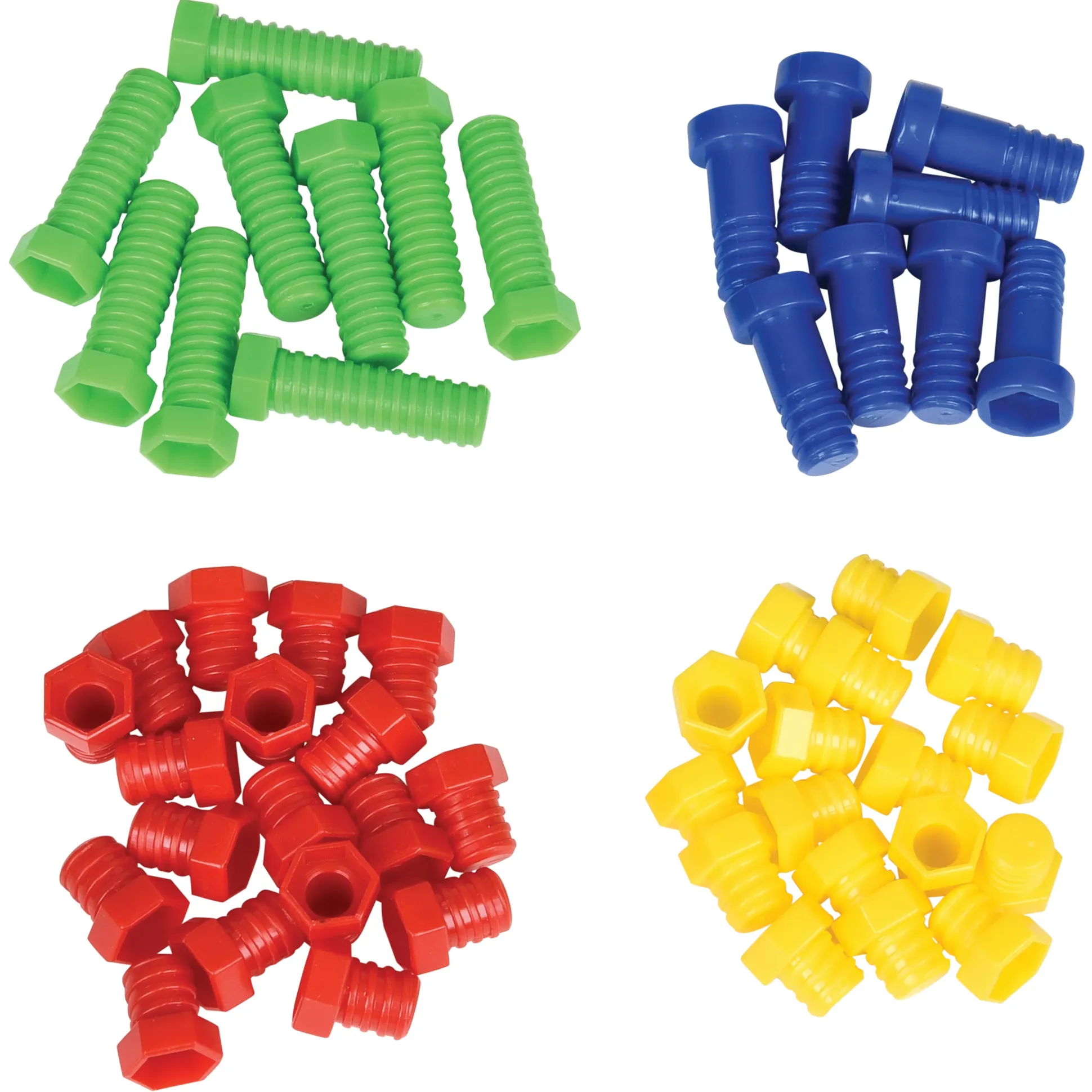 Brightly Colored Nuts & Bolts Construction Builders – Fine Motor & STEM Skill Set