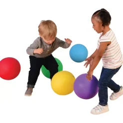 Brightly Colored Playground Balls | 6-Pack Durable 8.5" Rubber Balls for Outdoor Play, Kicking & Tossing