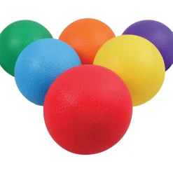 Brightly Colored Playground Balls | 6-Pack Durable 8.5