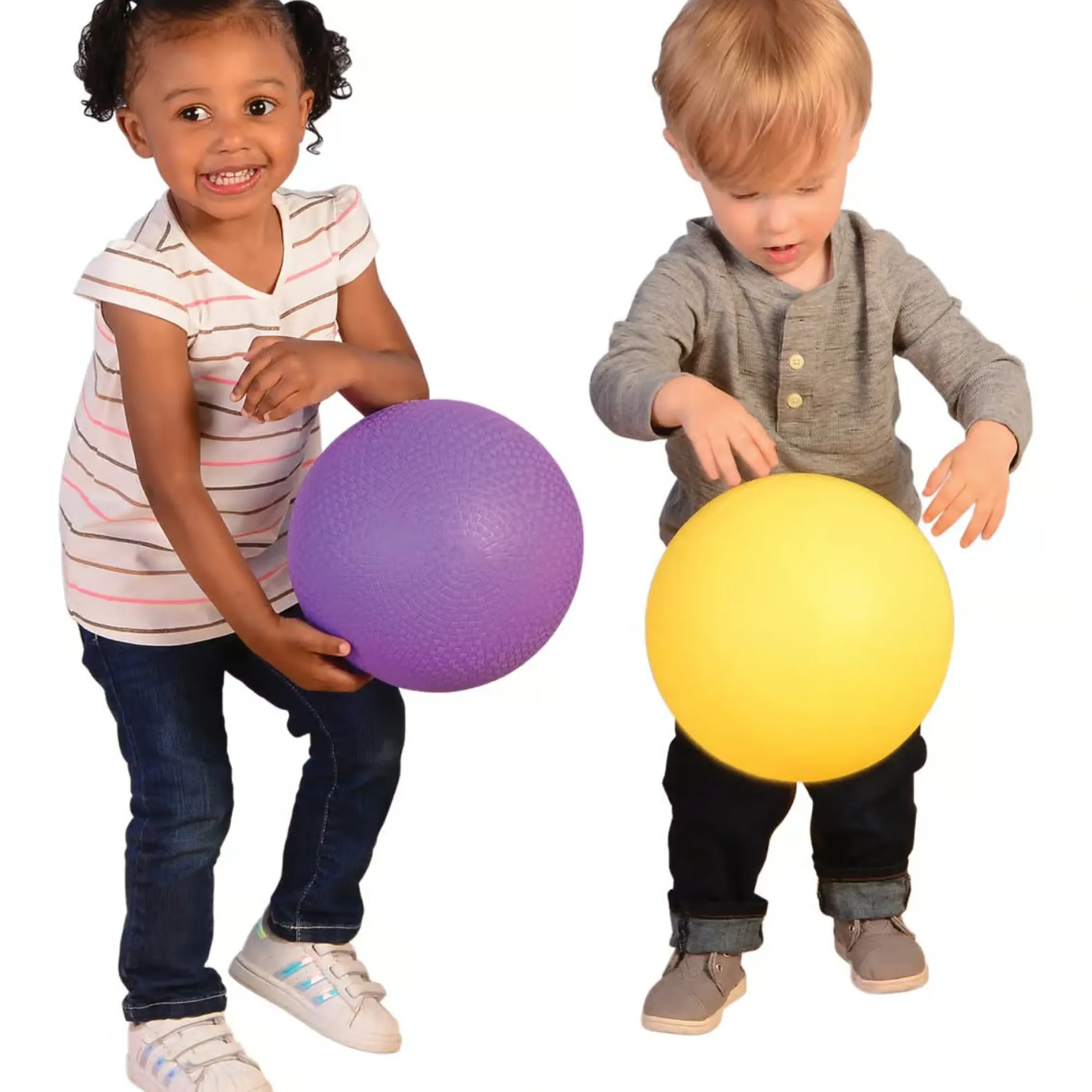 Brightly Colored Playground Balls | 6-Pack Durable 8.5" Rubber Balls for Outdoor Play, Kicking & Tossing