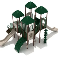 Brooks Towers Mega Playground Set | Multi-Bridge Outdoor Play Structure with Slides, Climbers & Interactive Panels for Ages 5–12