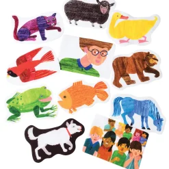 Brown Bear Flannel Board 14-Piece Set | Eric Carle Inspired Storytelling Props