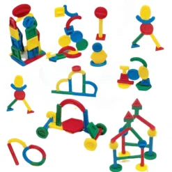 Building Shapes 300-Piece Set – STEM Construction Toy for Preschool and Early Education