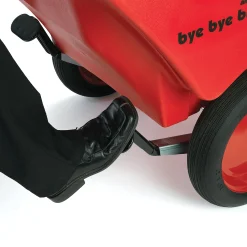 Bye Bye Buggy® 4-Passenger Stroller | Red with Gray Cushions | Easy-Maneuver Multi-Child Transport Buggy