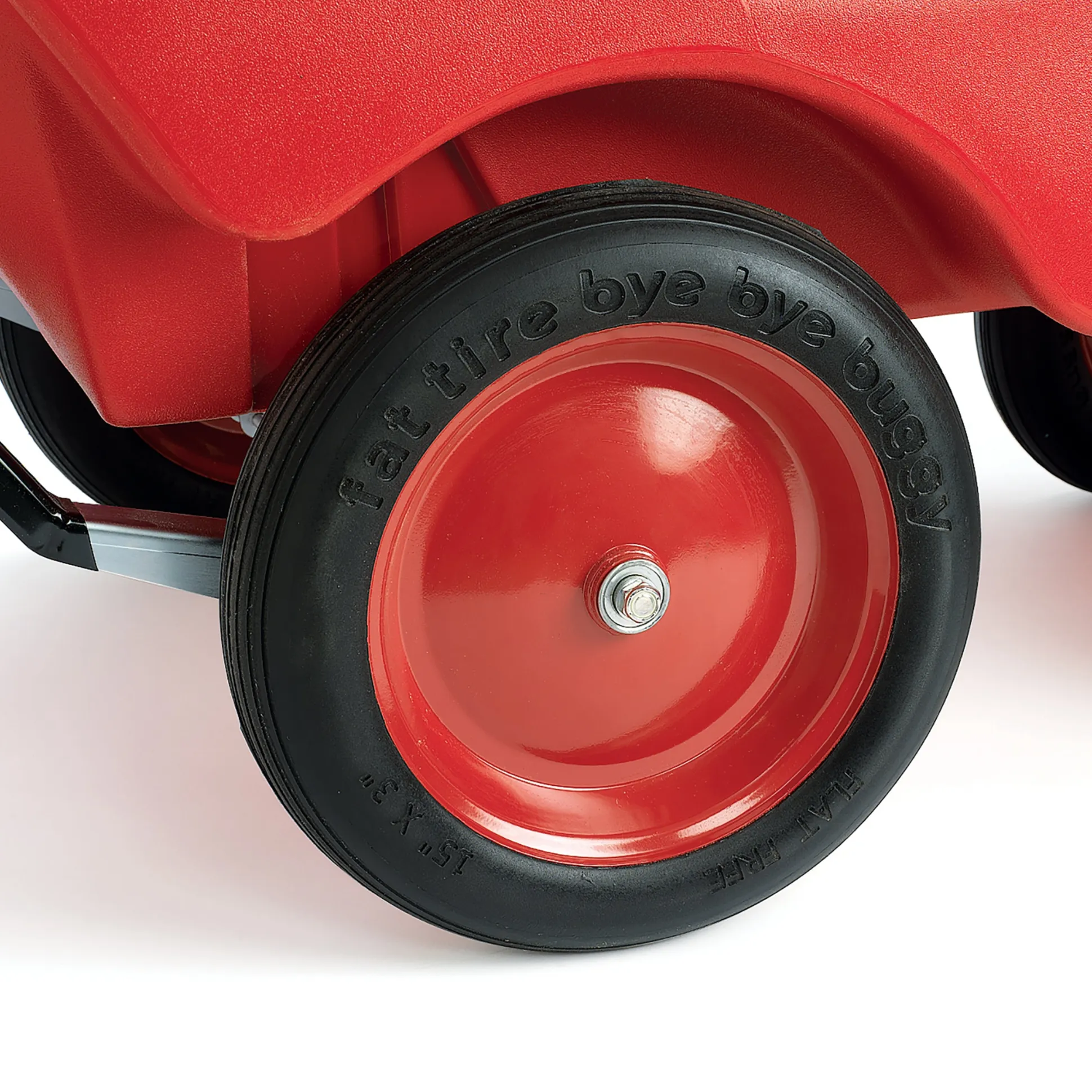 Bye Bye Buggy® 4-Passenger Stroller | Red with Gray Cushions | Easy-Maneuver Multi-Child Transport Buggy