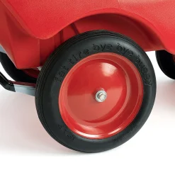 Bye Bye Buggy® 6-Passenger Stroller | Red with Gray Cushions | Easy-Maneuver Multi-Child Transport Buggy