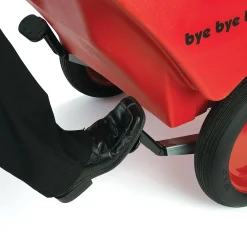 Bye Bye Buggy® 6-Passenger Stroller | Red with Gray Cushions | Easy-Maneuver Multi-Child Transport Buggy