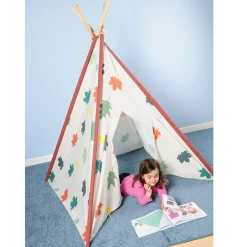 Calming Corner Indoor Tee Pee | 64 Inch High | Durable Canvas TeePee