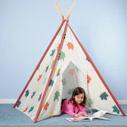 Calming Corner Indoor Tee Pee | 64 Inch High | Durable Canvas TeePee