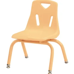 Camel 10" Stacking Chair with Powder-Coated Legs