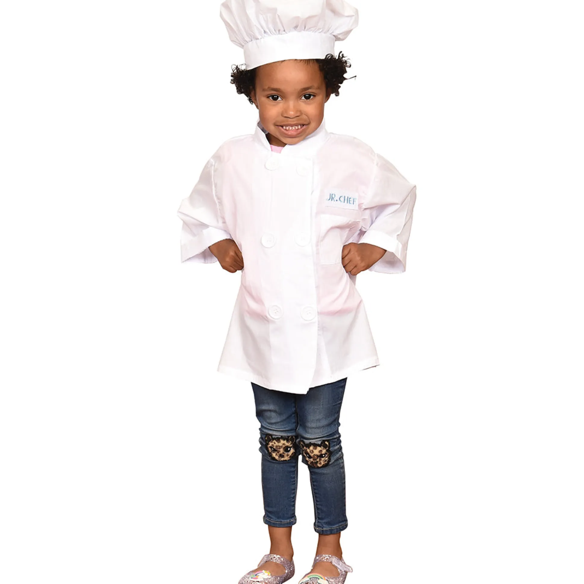 Career Role Play Dress-Up Bundle | 4-Piece Kids Costumes with Police, Firefighter, Surgeon & Chef Outfits