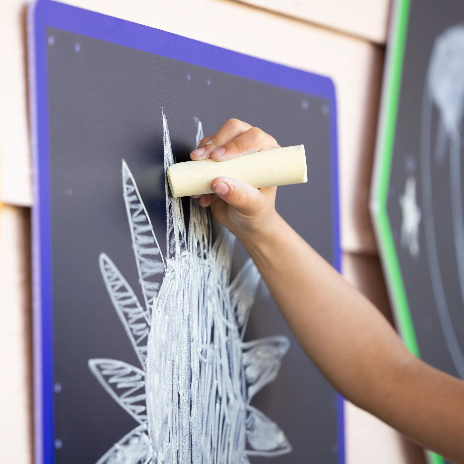 Chalkboard Geometric Shapes | Reusable Indoor & Outdoor Shape Learning Boards