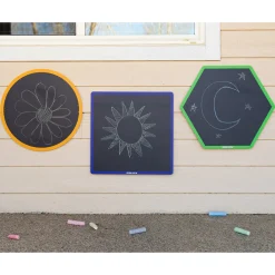 Chalkboard Geometric Shapes | Reusable Indoor & Outdoor Shape Learning Boards