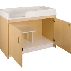 Changing Table & Cabinet-Maple