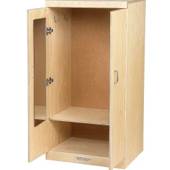 Child-Sized Wooden Dress Up Cupboard with Mirror, Hooks & Storage | Fully Assembled