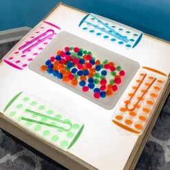Child-Size LED Light Table with Storage