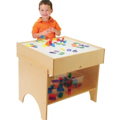 Child-Size LED Light Table with Storage