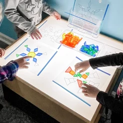 Child-Size LED Light Table with Storage