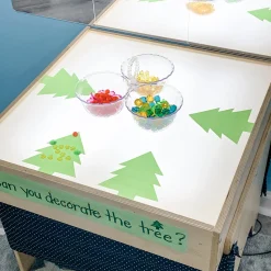 Child-Size LED Light Table with Storage
