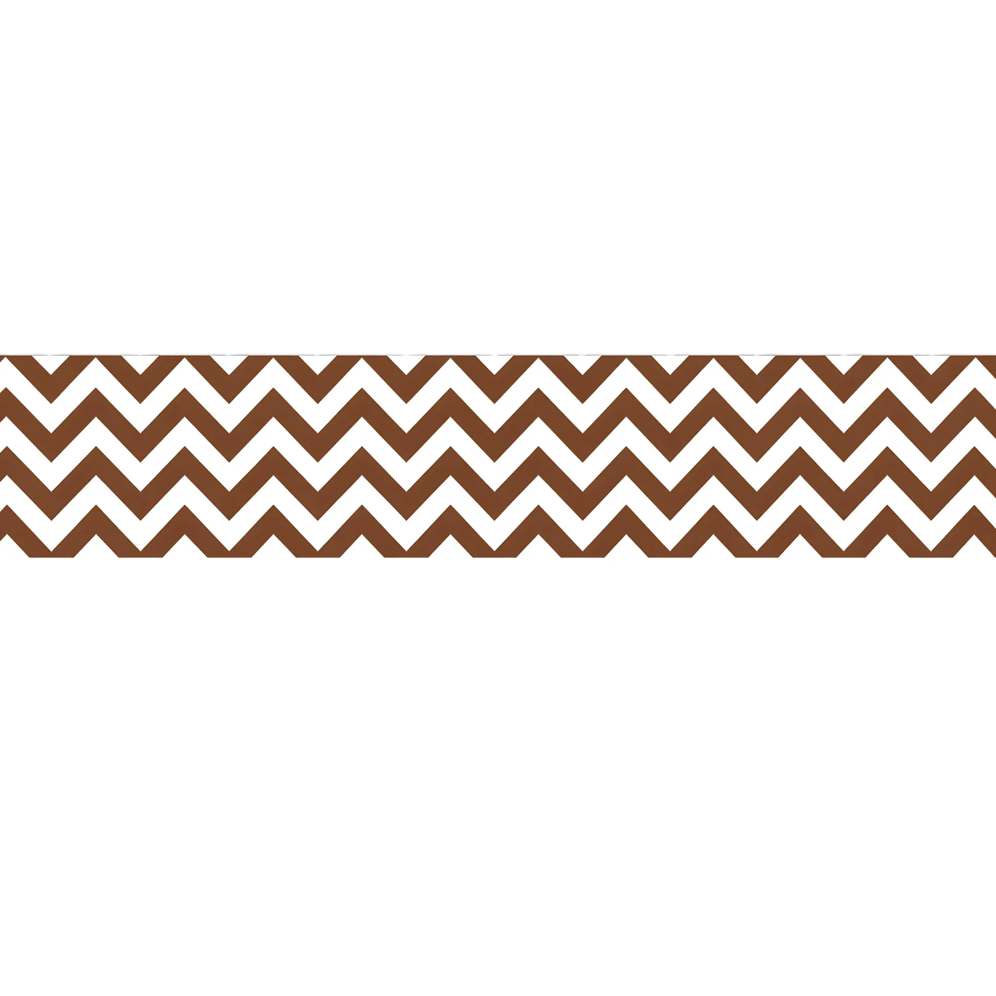Chocolate Chevron Border 3" Trimmers - 35ft