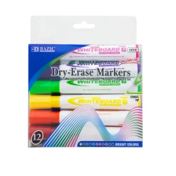 Chubby Dry Erase Markers - 12 Colors