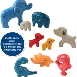 Chunky Animal Puzzle Set | Eco-Friendly, Multi-Purpose Learning Toy