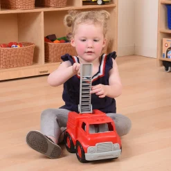 Chunky Community Helpers Vehicle Set | 4-Piece Push & Roll Trucks | Indoor/Outdoor
