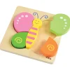 Chunky 5-Piece Butterfly Wooden Puzzle