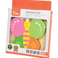 Chunky 5-Piece Butterfly Wooden Puzzle