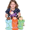 Circle Time Swaddle Babies Set | 4 Super-Soft Baby Dolls with Matching Pocket Swaddle Blankets