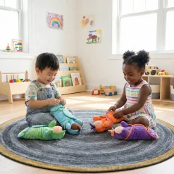 Circle Time Swaddle Babies Set | 4 Super-Soft Baby Dolls with Matching Pocket Swaddle Blankets