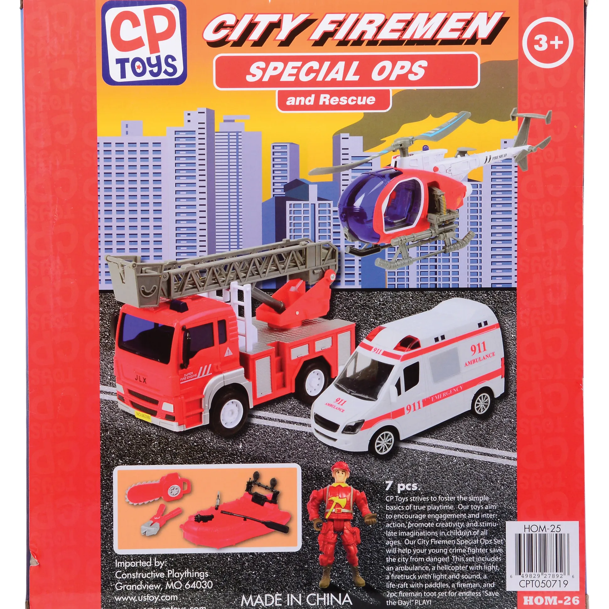 City Fire Special Ops & Rescue Playset | Lights, Sounds, and Rescue Action