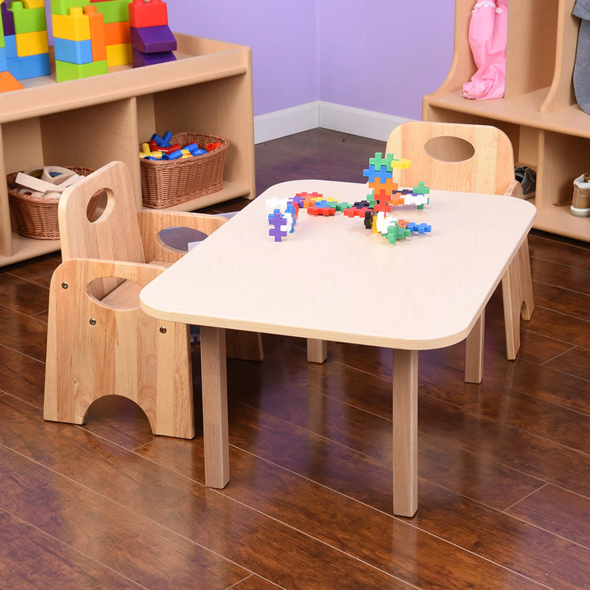 Classic Hardwood Toddler Table | Durable, Scratch-Resistant Activity Table