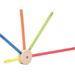 Classic Wood Builder 208-Piece STEM Construction Set | Hardwood Rods & Connectors for Creative Building Play