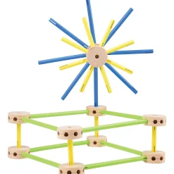 Classic Wood Builders in Storage Bin | 208 Piece STEM Building Set