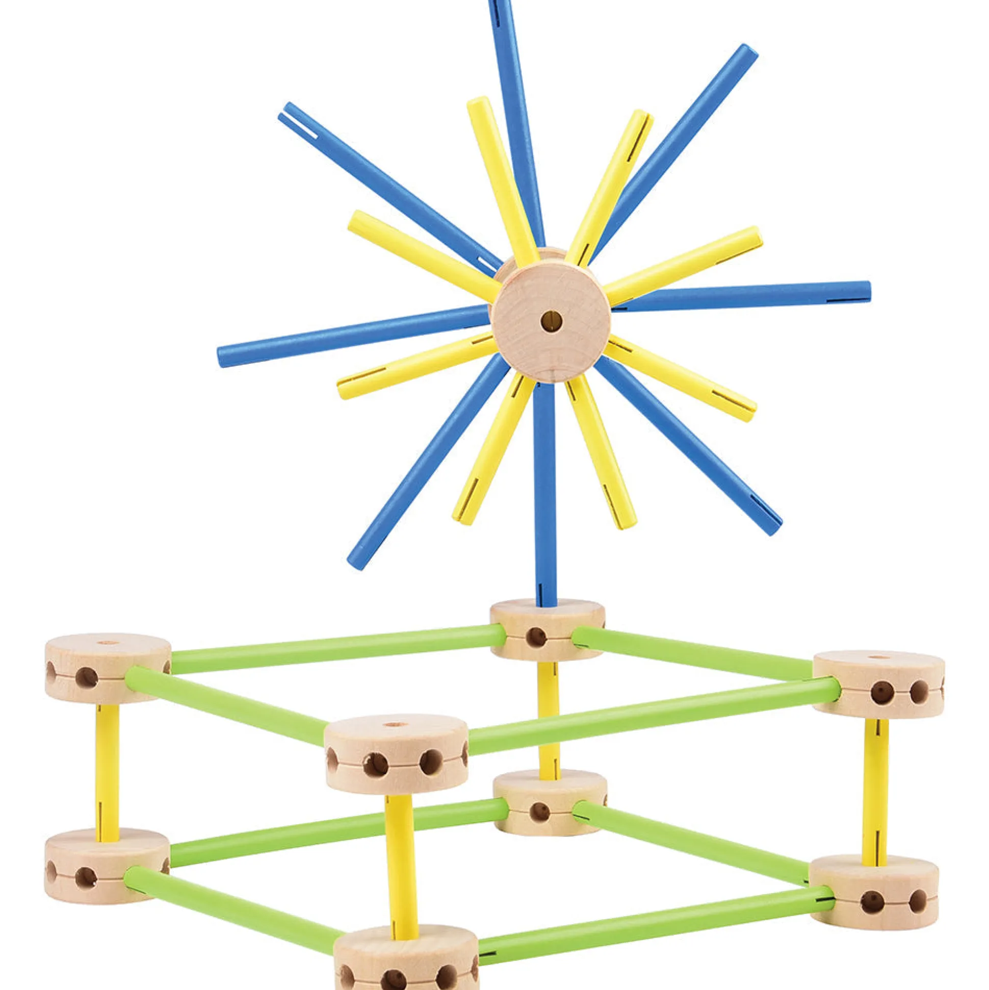Classic Wood Builders in Storage Bin | 208 Piece STEM Building Set