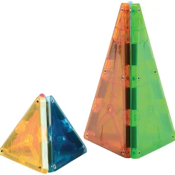 Clear Colors Magna-Tiles® 100-Piece STEM Building Set | Magnetic, Translucent Tiles for Creative Play