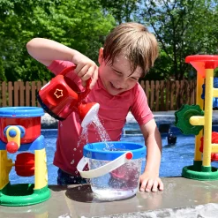 Clear Plastic Sensory Bucket | Durable Handled Toddler Toy